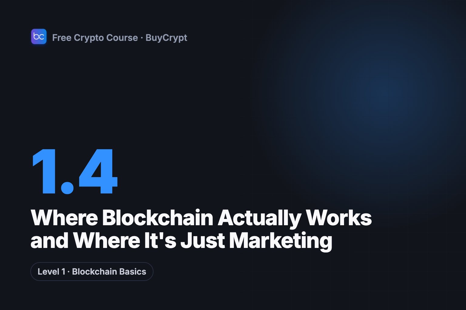 Where Blockchain Actually Works and Where It's Just Marketing