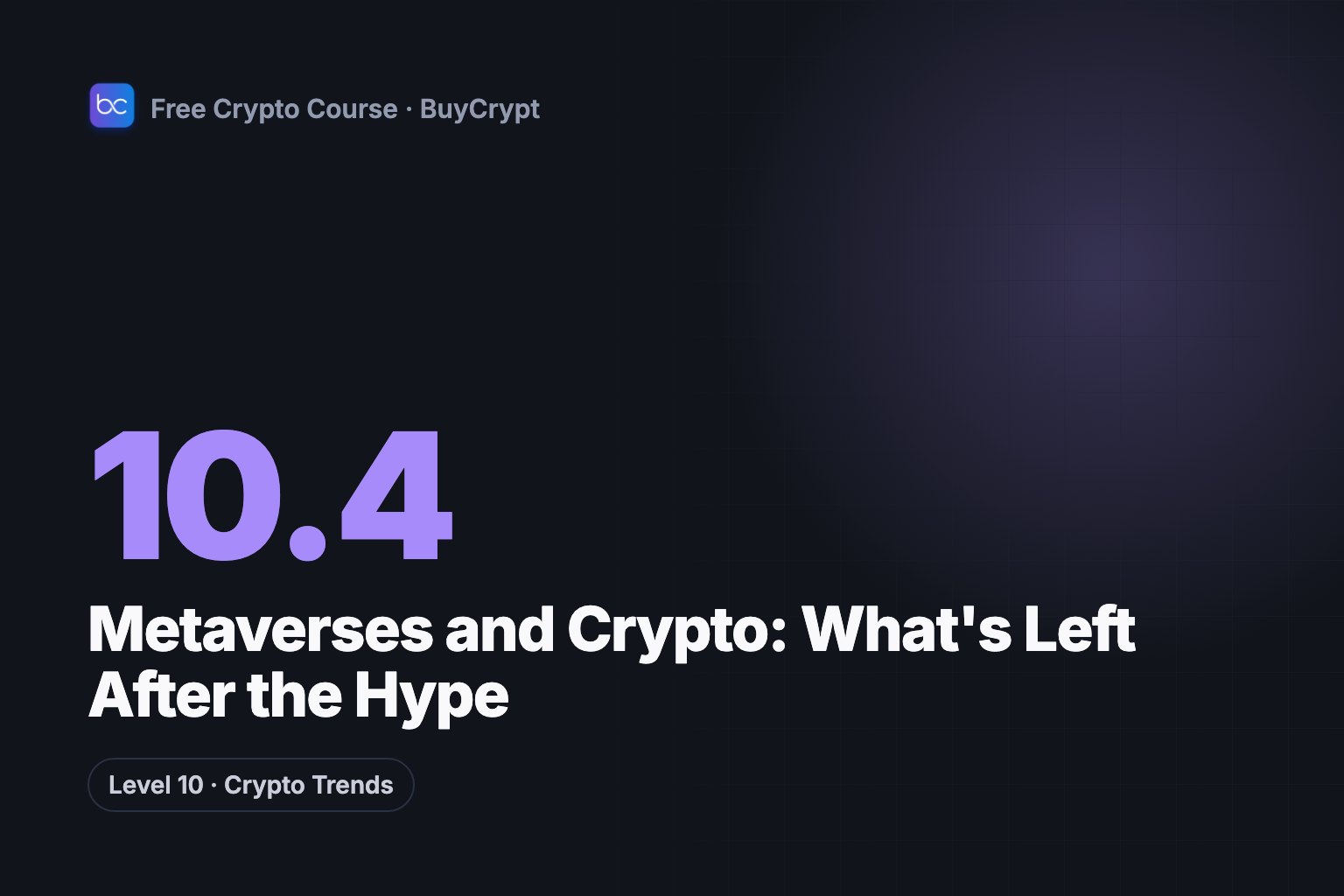 Metaverses and Crypto: What's Left After the Hype