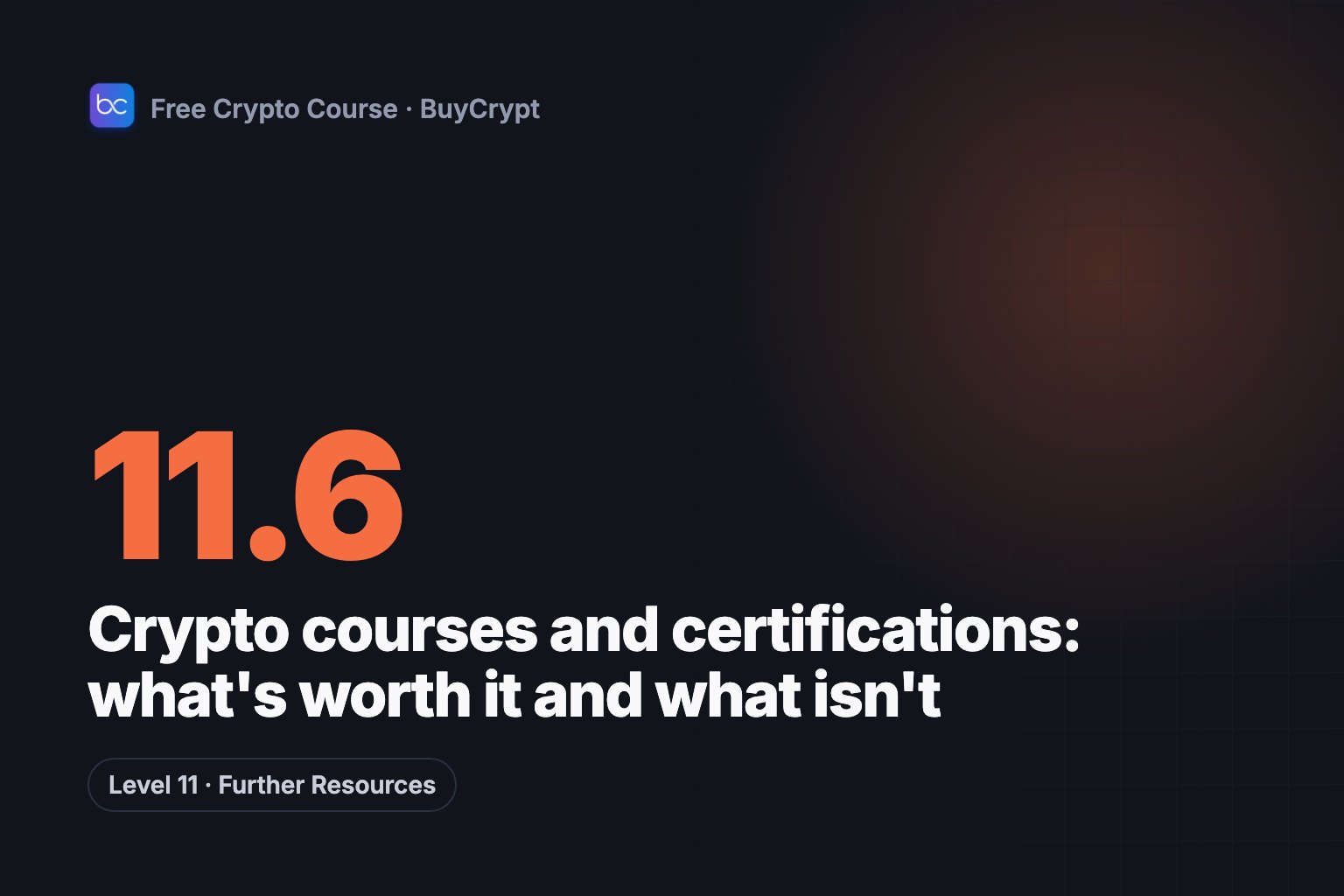 Crypto courses and certifications: what's worth it and what isn't
