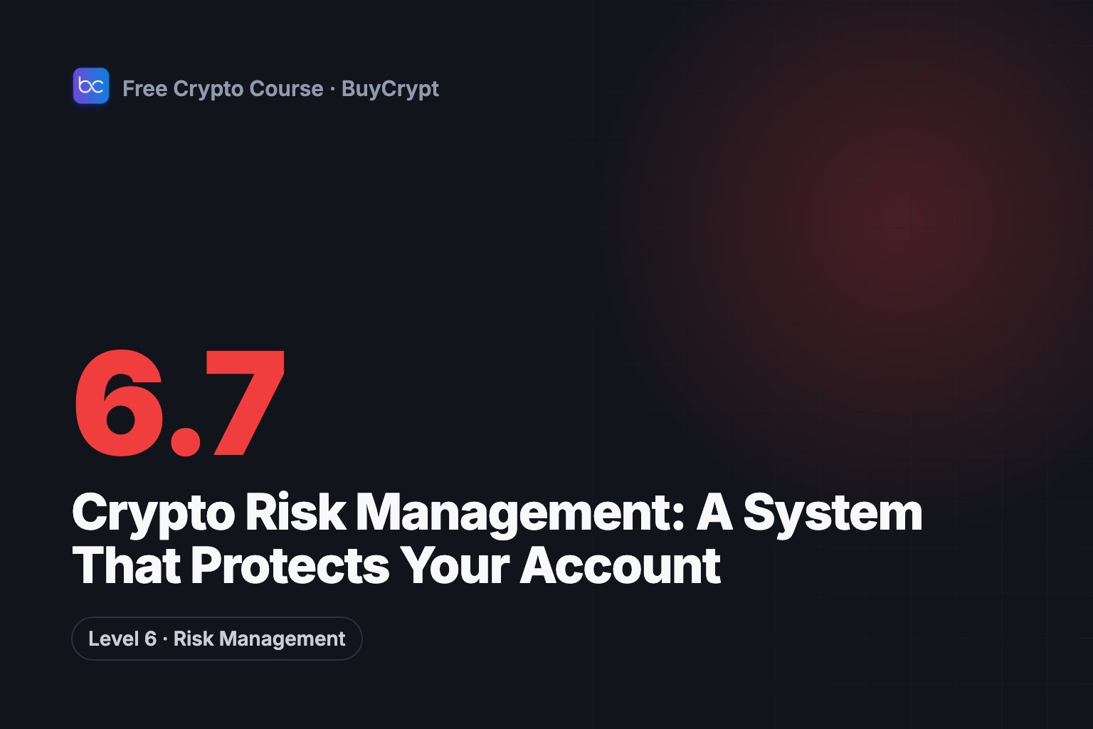Crypto Risk Management: A System That Protects Your Account