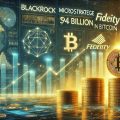 BlackRock, MicroStrategy и Fidelity инвестируют в Bitcoin на рекордные $94 млрд