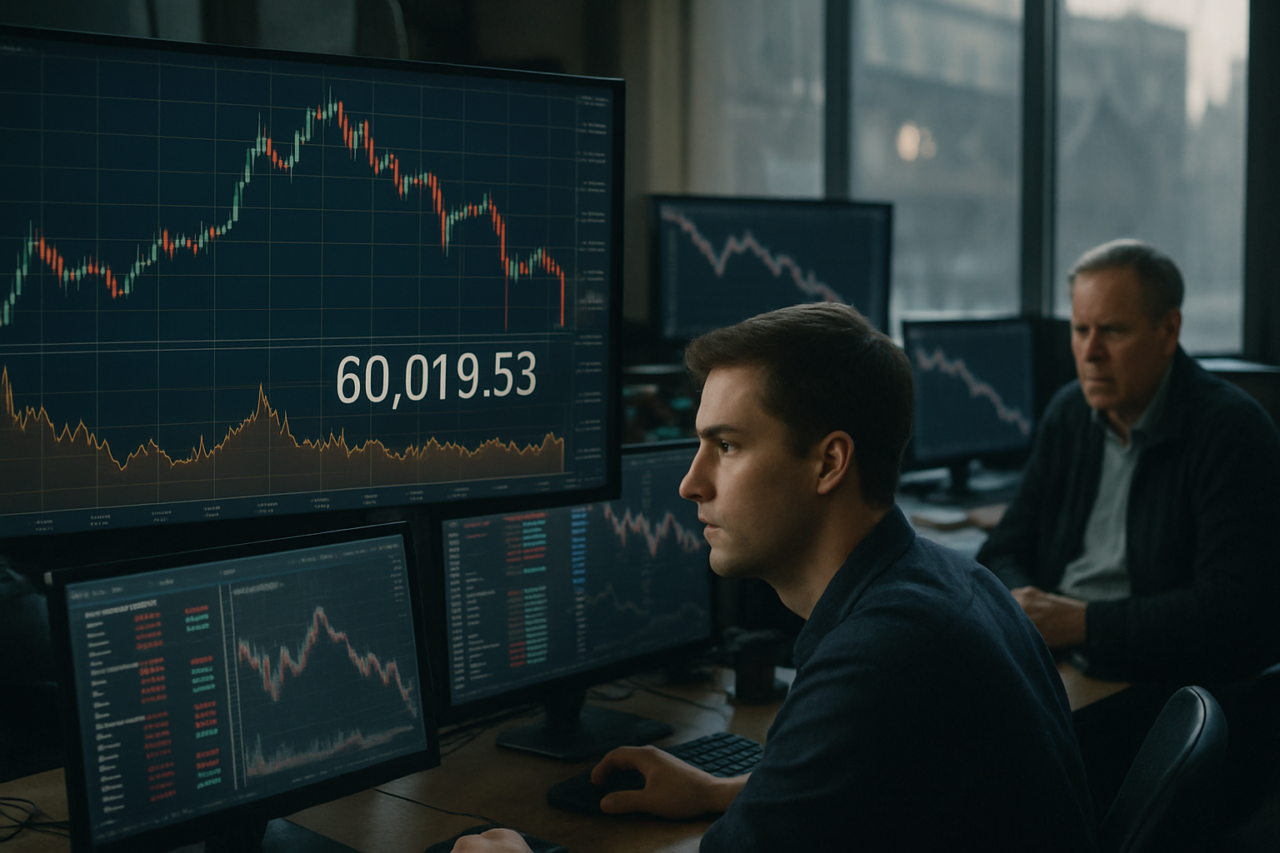 Биткоин удерживает $60 000 на фоне рыночной турбулентности