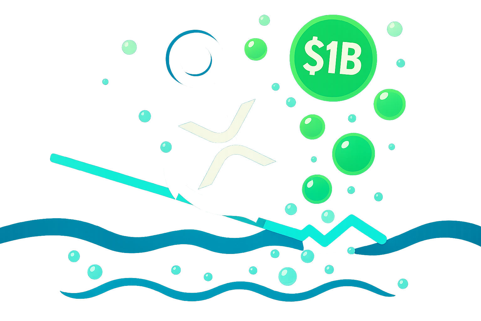 XRP ETF: $1 миллиард вливаний не двинул цену — причины