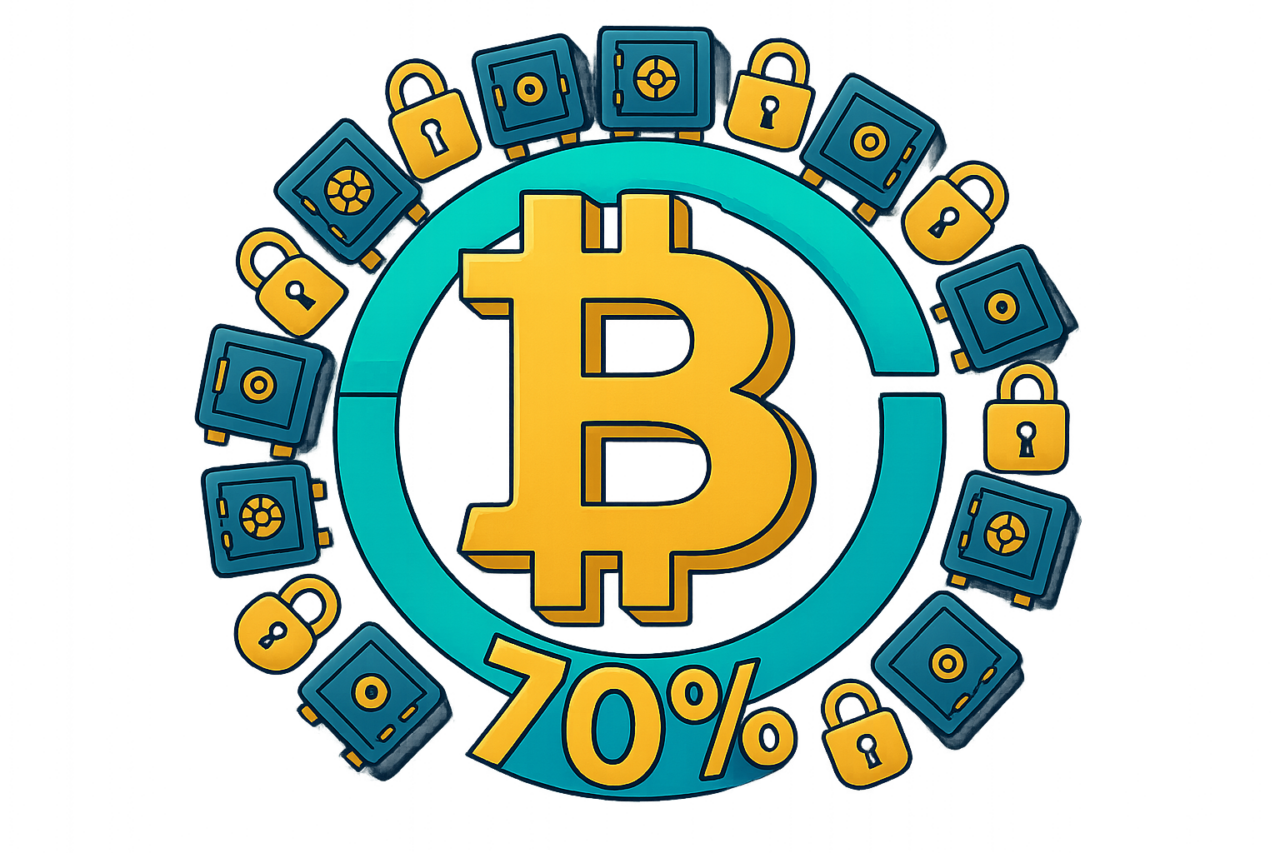 Долгосрочные держатели биткоина: доминирование превысило 70%