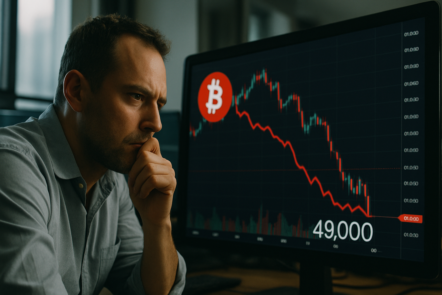 Падение биткоина до $49,000: прогноз Crypto Cotleta