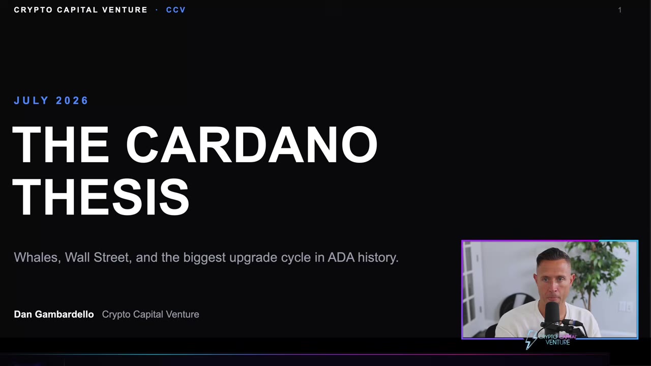 Cardano в 2026 году: аналитик Crypto Capital Venture о провале ADA