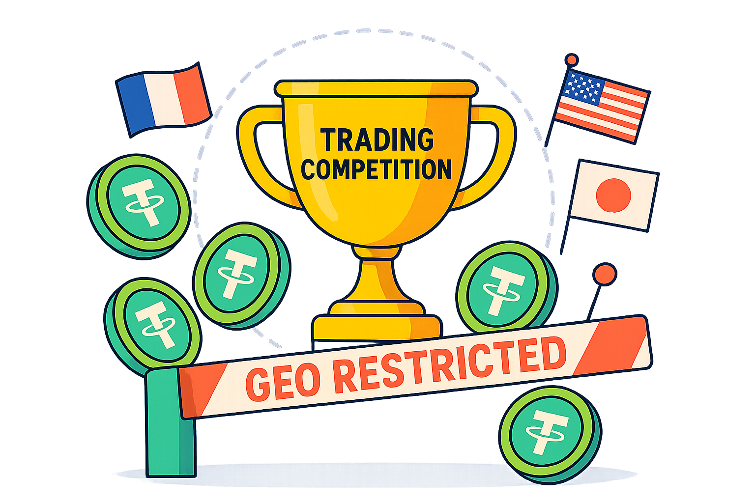 Geo-Restrictions on Crypto Trading Tournaments by Country