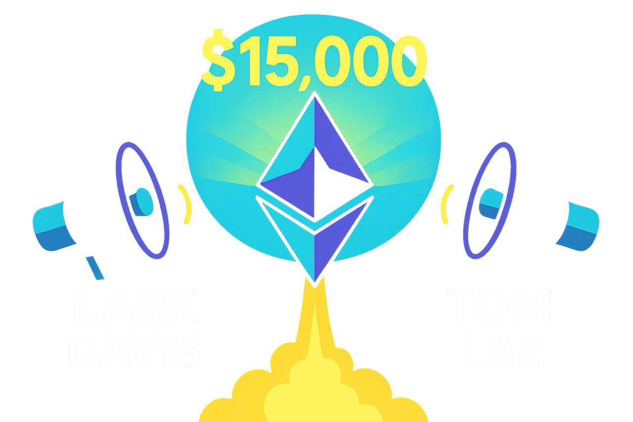 Ethereum может достичь $15 000: мнение Lark Davis и прогноз Тома Ли