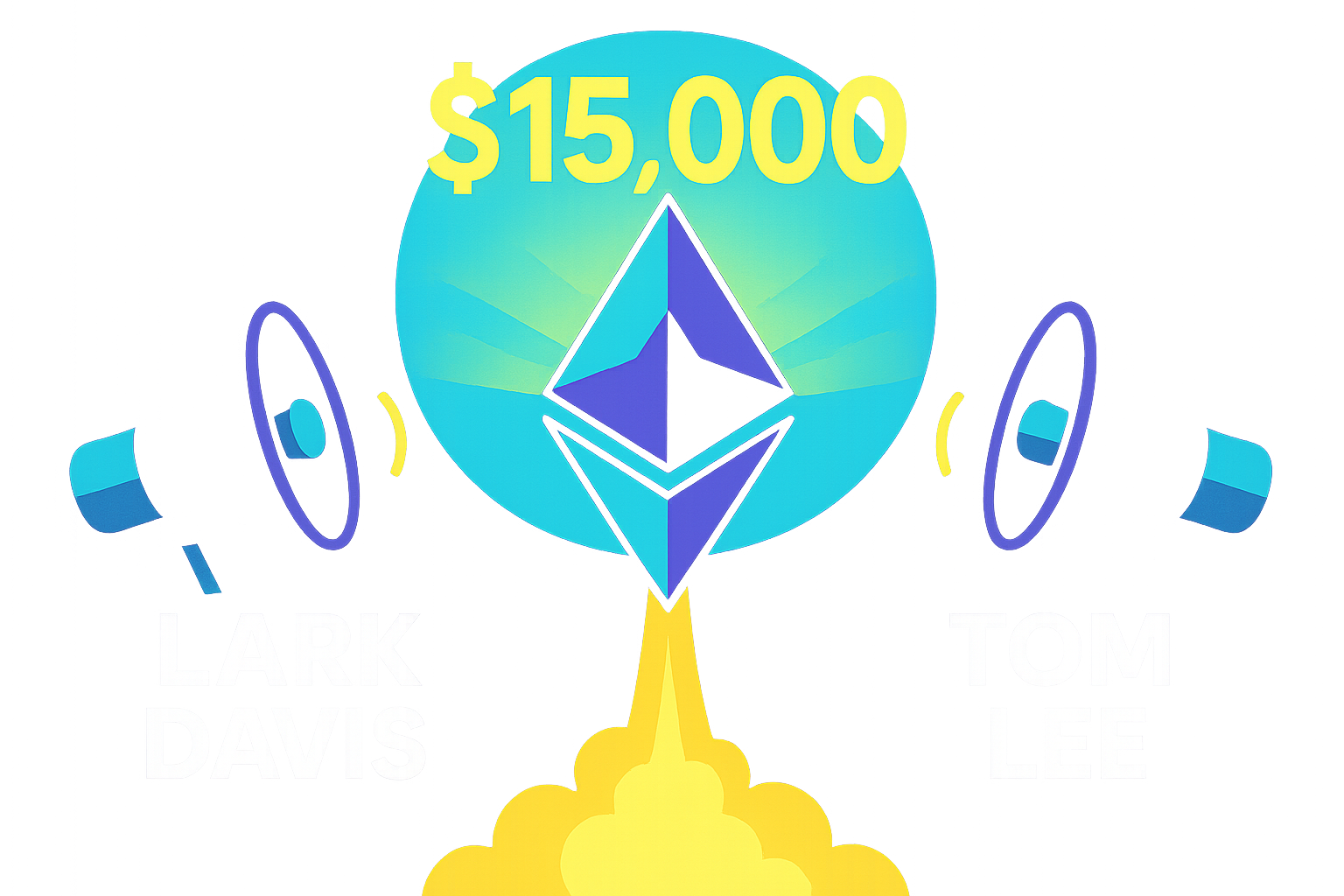 Ethereum может достичь $15 000: мнение Lark Davis и прогноз Тома Ли
