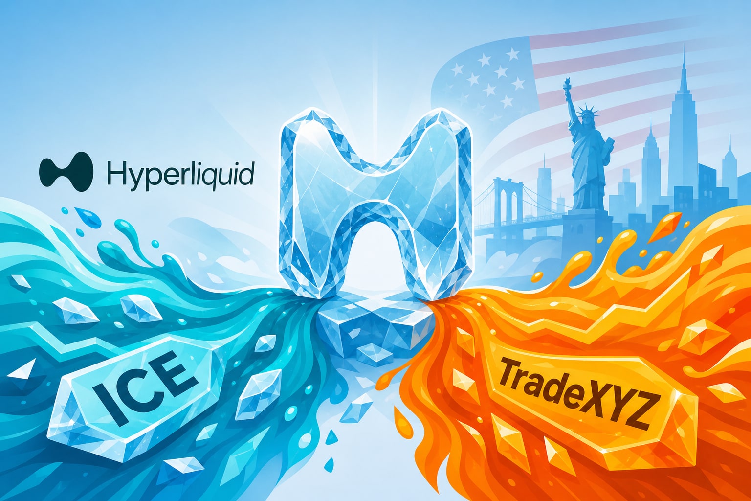 Вечные фьючерсы Hyperliquid: ICE и TradeXYZ выводят рынок США