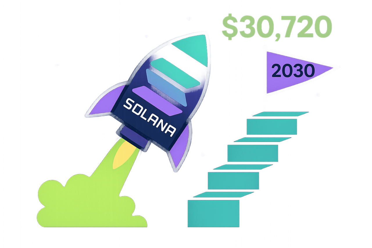 Solana может достичь $30 720 к 2030 — прогноз Altcoin Daily