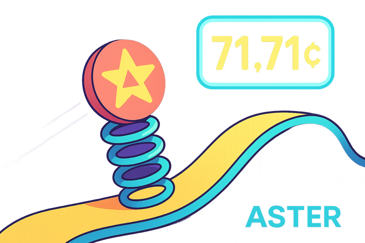 Прогноз цены Aster: ключевой уровень 71.71 центов