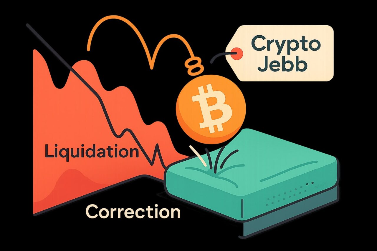 Коррекция Bitcoin после ликвидации: мнение Crypto Jebb