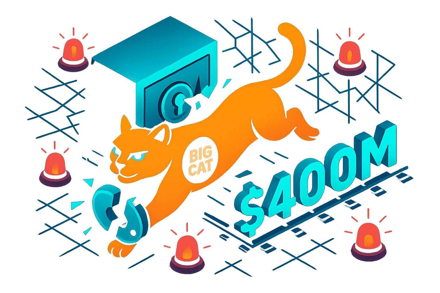 Big Cat exchange: 400 миллионов долларов похищено в результате взлома