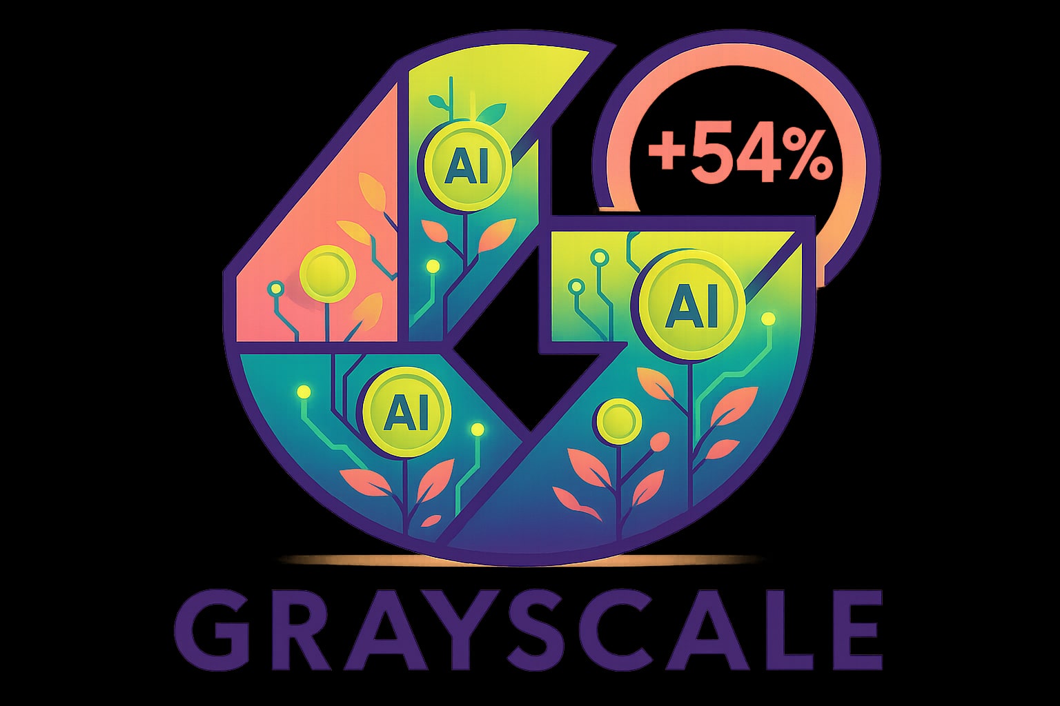 AI-криптовалюты Grayscale: рост 54% и новые технологии
