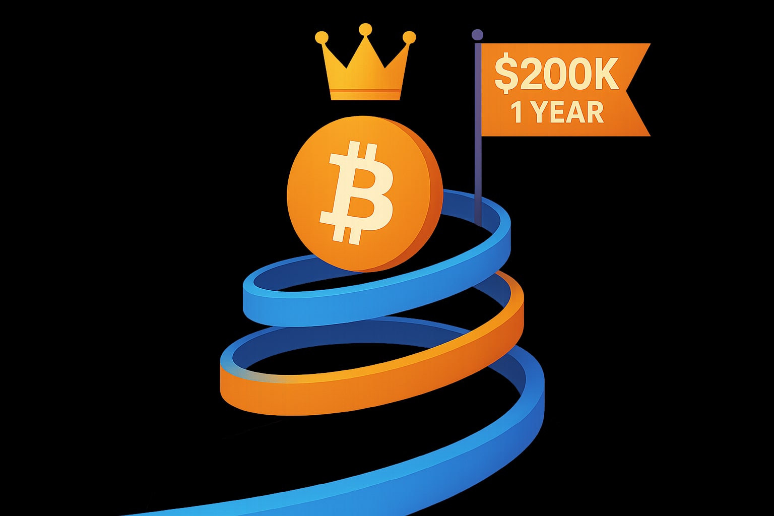 Bitcoin $200,000 за год: прогноз Krown и анализ EMA