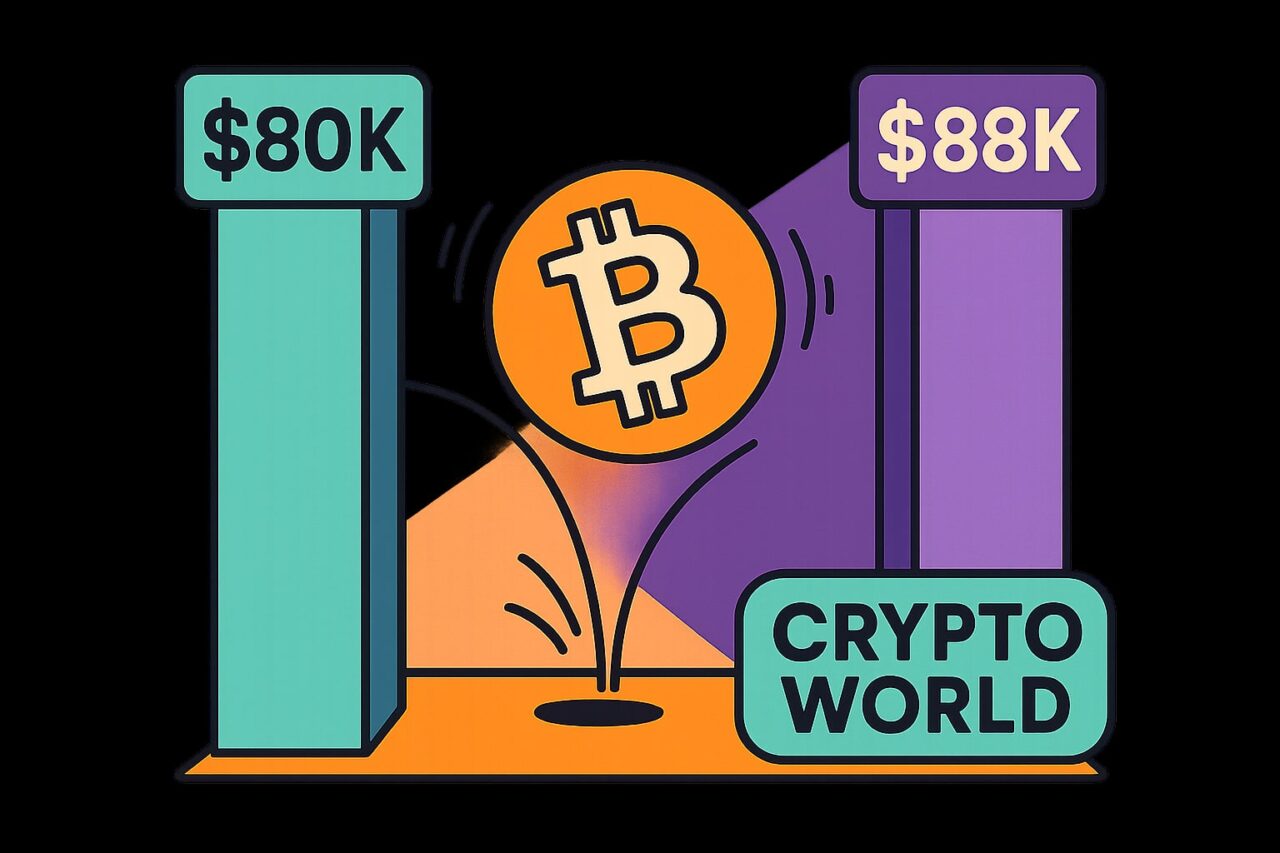 Bitcoin в диапазоне $80,000–$88,000: прогноз эксперта Crypto World