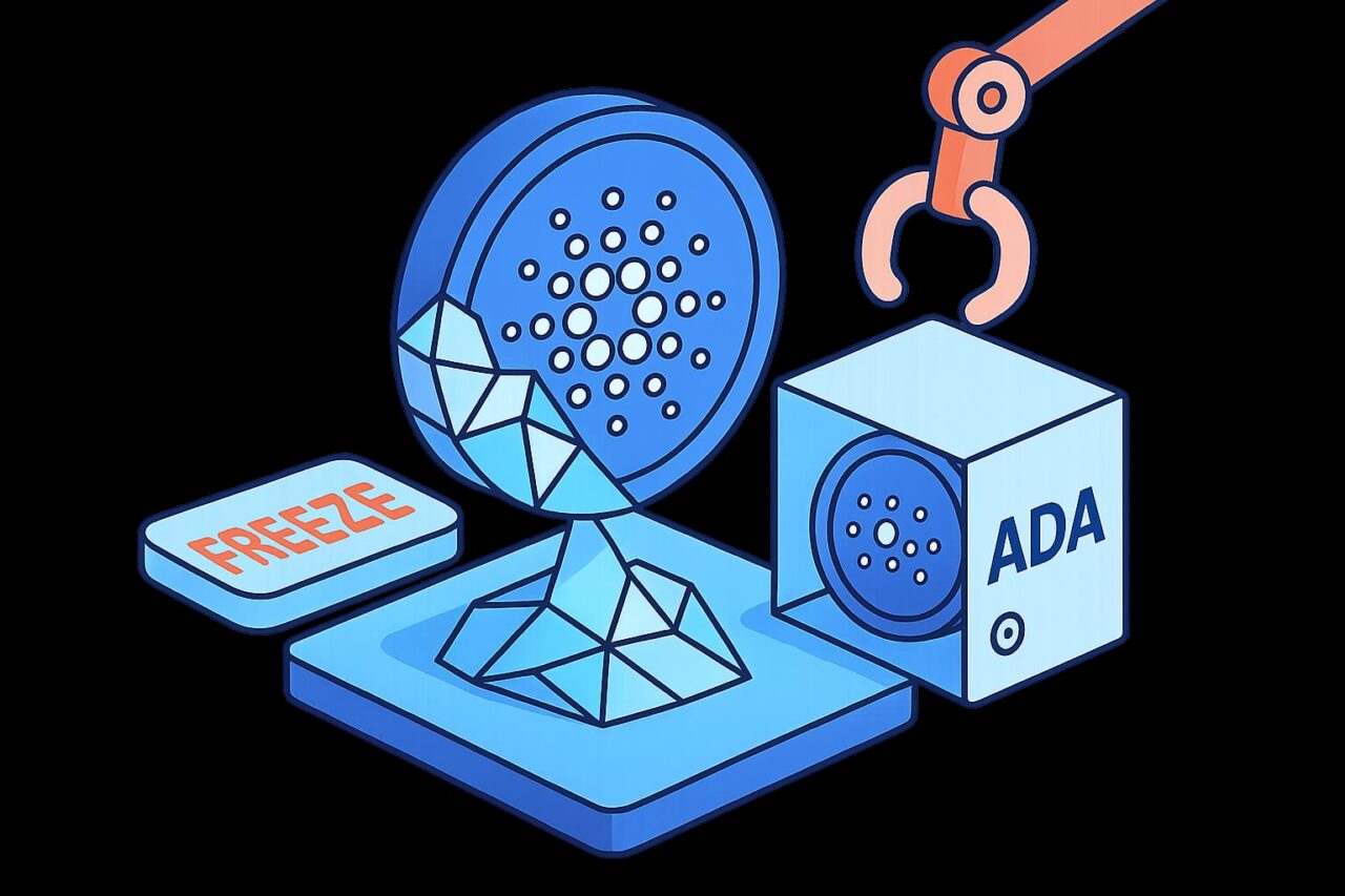 Cardano внедряет стандарт токенов с заморозкой и изъятием