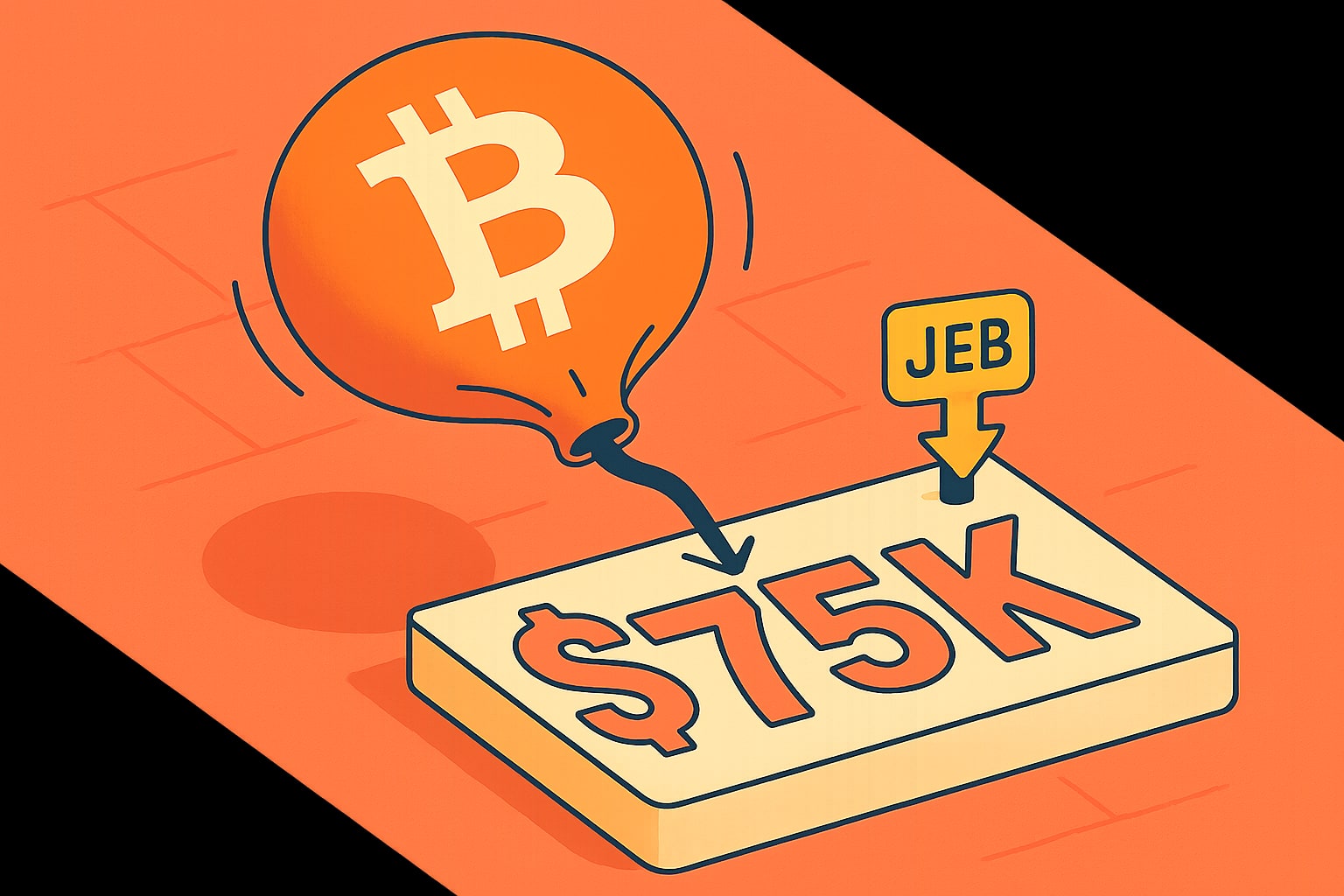 Bitcoin может упасть до $75,000 — мнение трейдера Джеба МакФи