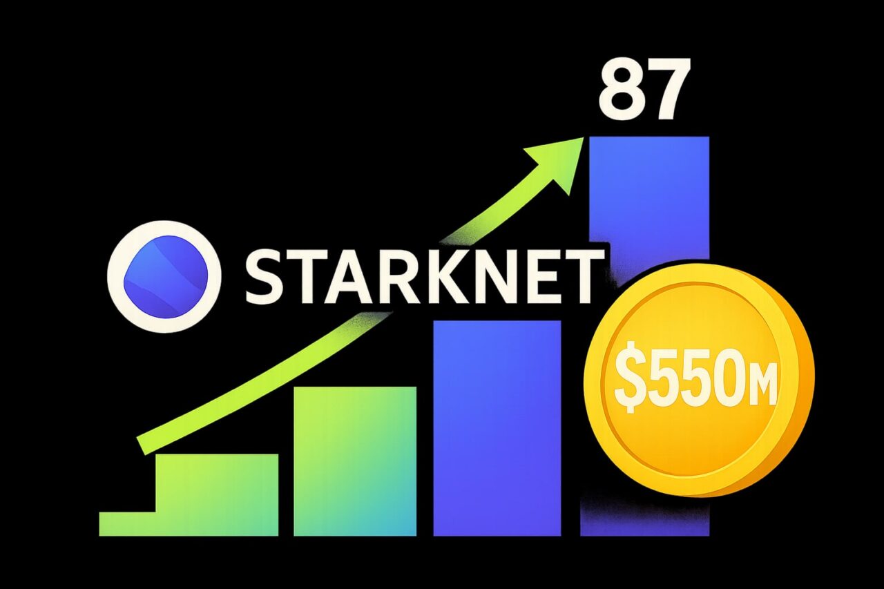 StarkNet поднялся на 87 место: капитализация 550 млн долларов