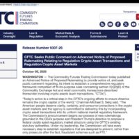 CFTC предложило первые федеральные правила для крипторынков
