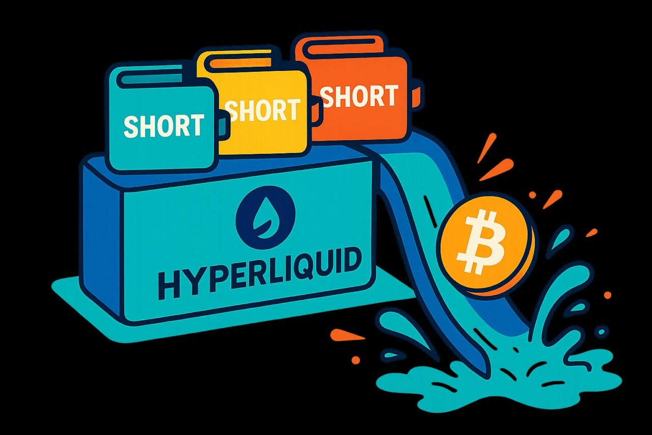 Четыре новых кошелька: шорты на HyperLiquid перед падением биткоина