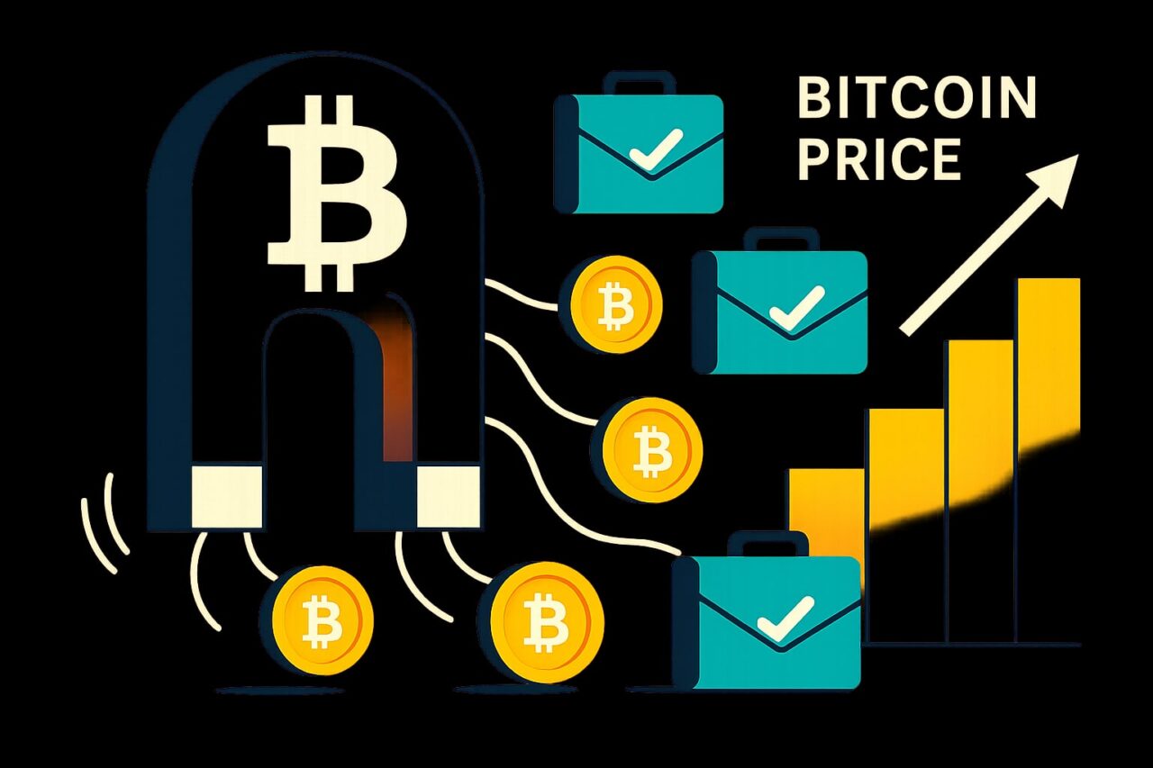 Крупные компании наращивают криптопортфели: влияние на биткоин