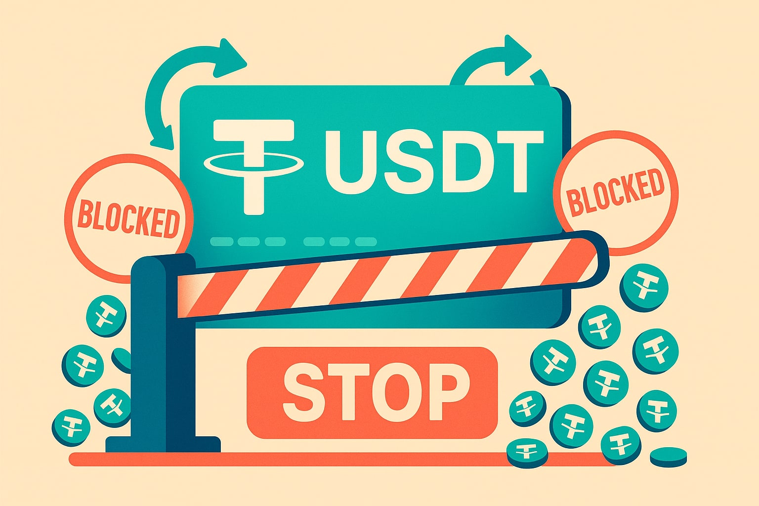 Блокировка счетов арбитражников USDT российскими банками