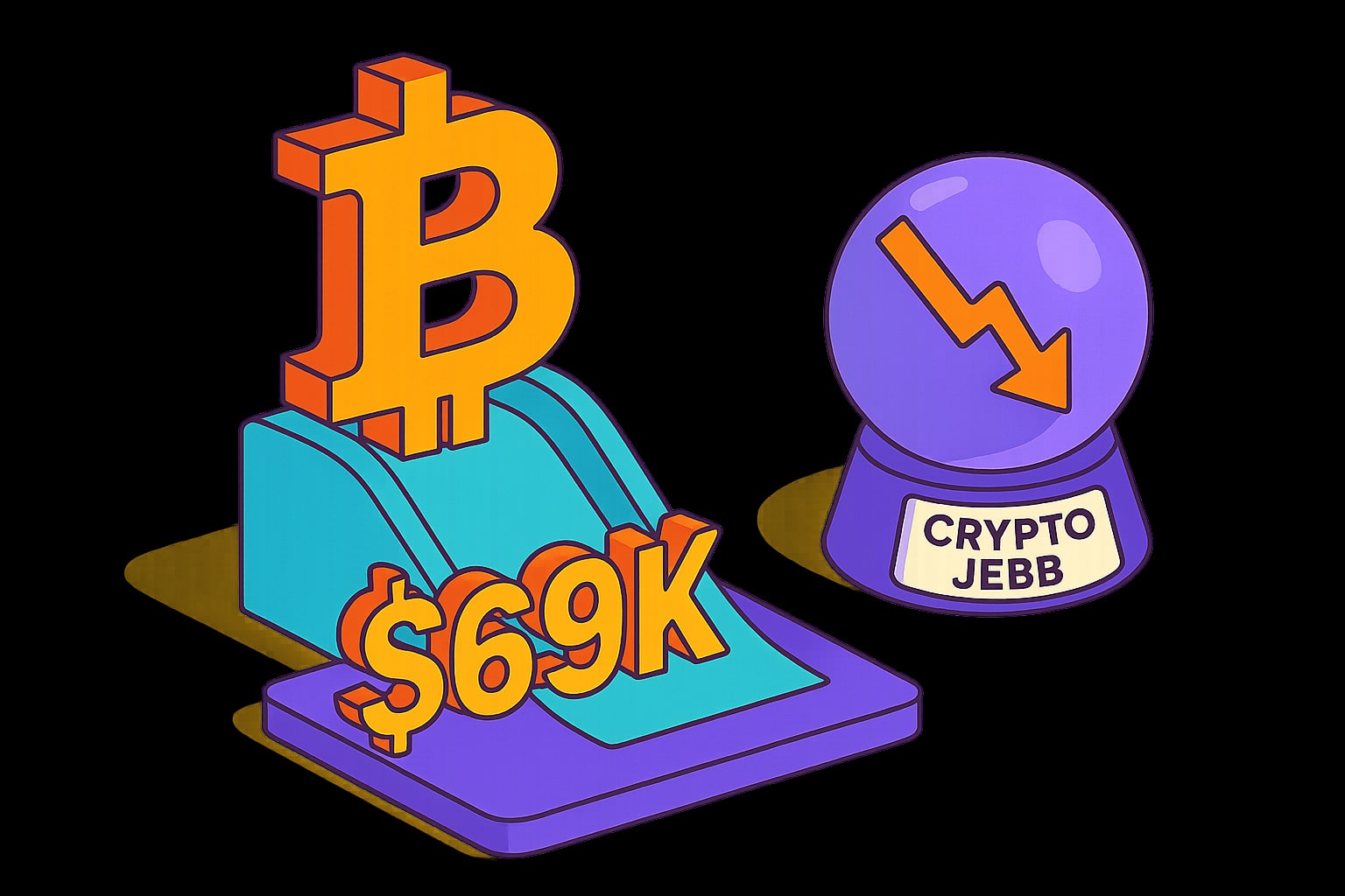 Bitcoin может упасть до $69,000: мнение Crypto Jebb