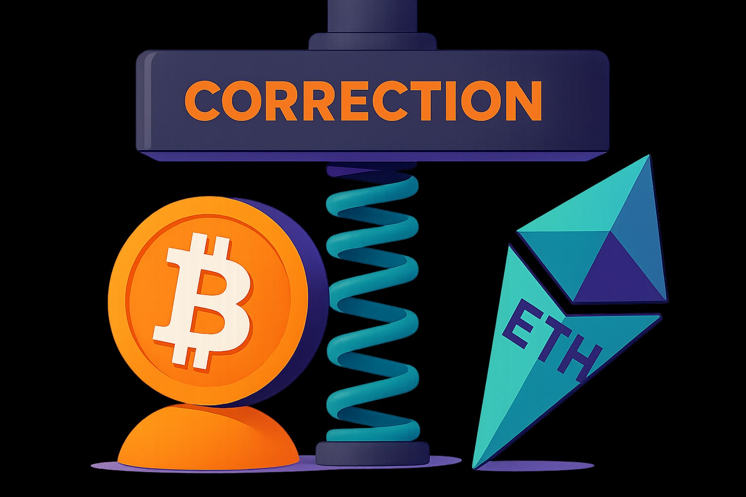 BTC и ETH под давлением: когда ждать коррекции — мнение трейдера