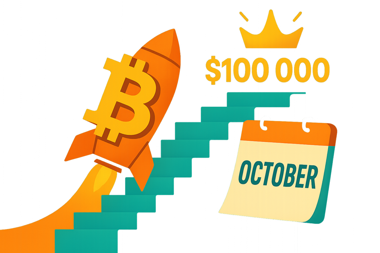 Биткоин достигнет $100 000 — прогноз Krown на октябрь