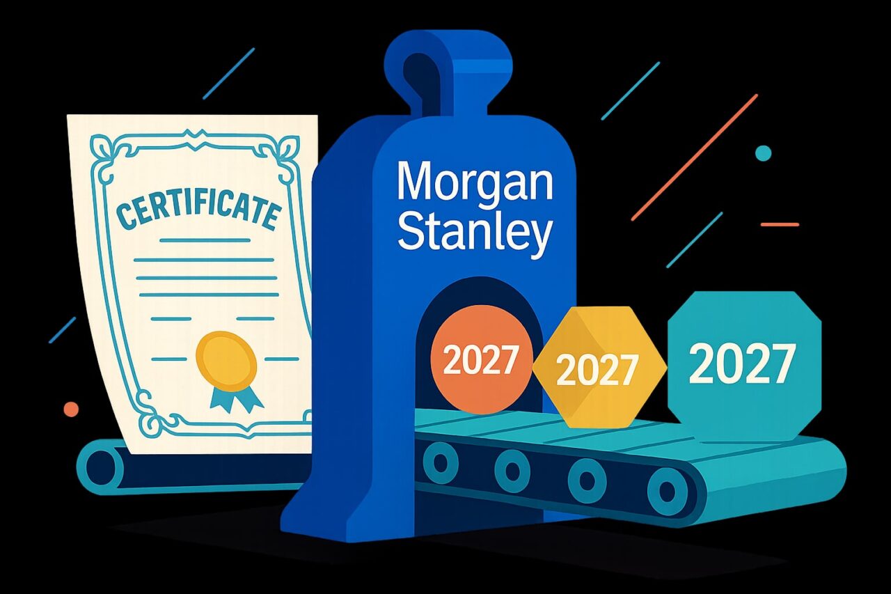 Morgan Stanley поддержит токенизированные ценные бумаги в 2027