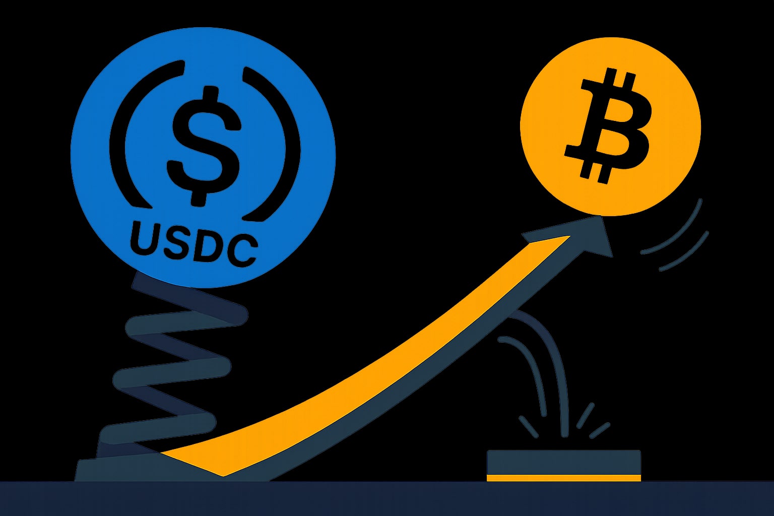 USDC Dominance и биткоин: повторный тест тренда решит рост