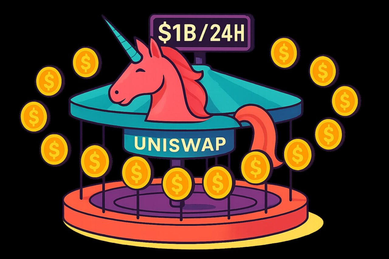 Uniswap обрабатывает более миллиарда долларов в сутки — рекорд
