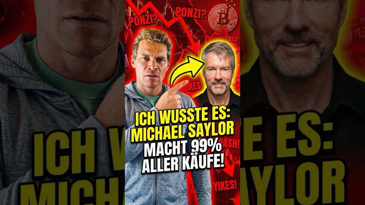 SCHWARZ AUF WEISS: Michael Saylor kauft 99% aller Bitcoins!