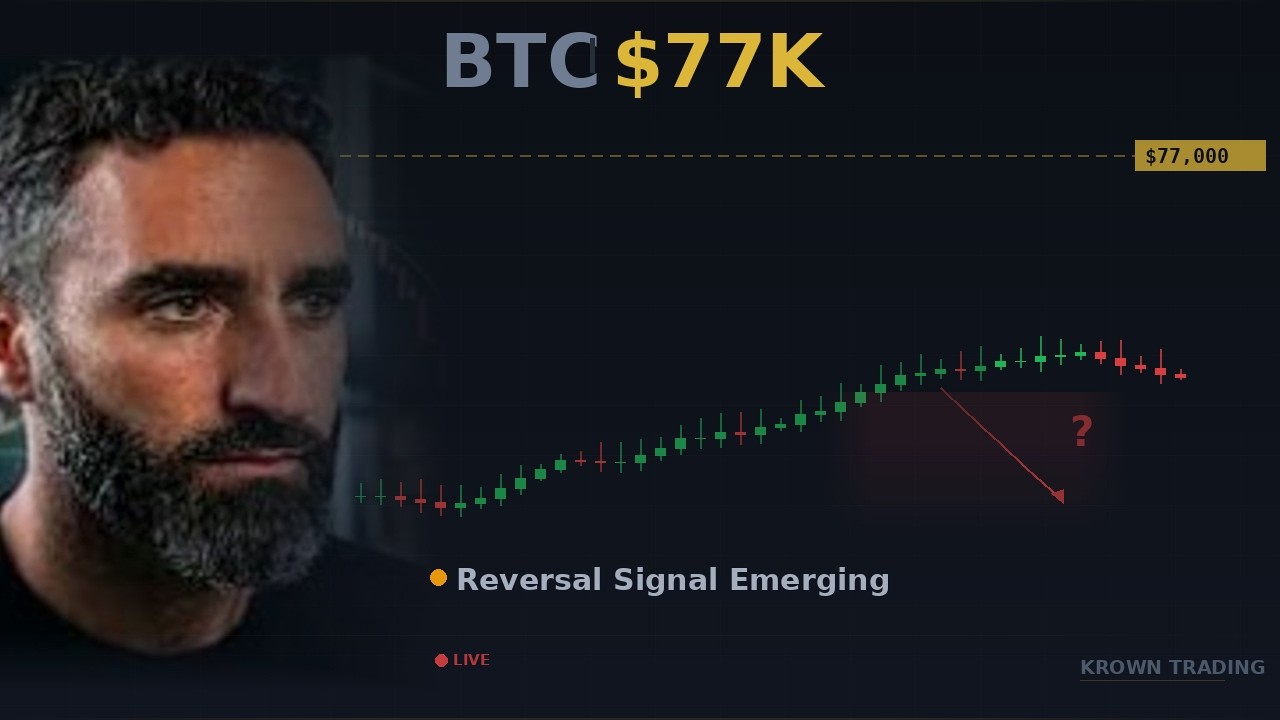“Bitcoin Approaching $77K — But a Reversal Signal Just Appeared” — Krown (YouTube, 17 Mar 2026)