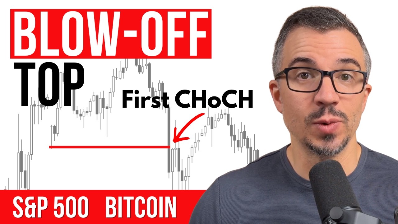 S&amp;P 500 Blow-Off Top and Bitcoin to $44k | Live Setups | Justin Bennett
