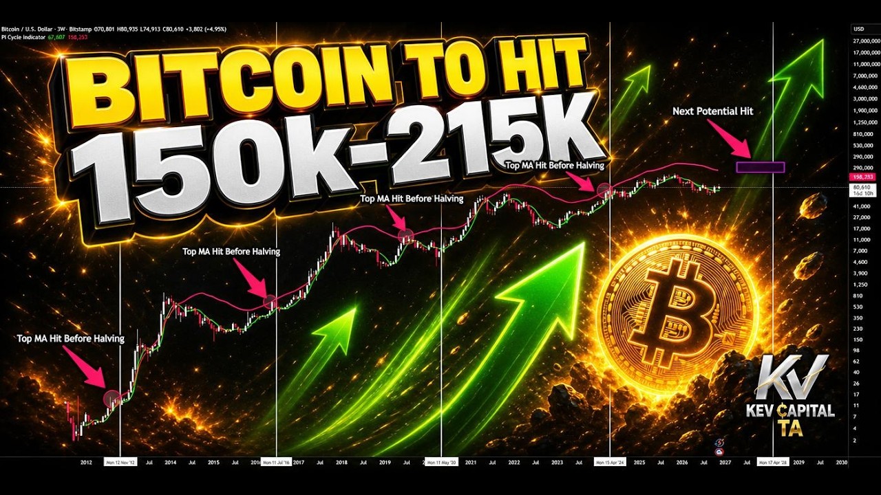 BITCOIN TO SOAR TO 150K-215K BEFORE THE NEXT HALVING‼️