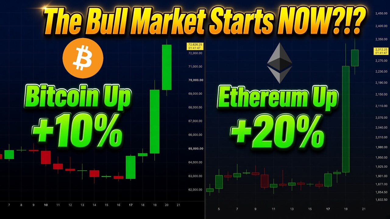 #Bitcoin +10% & #Ethereum +20% – The Bull Market Starts NOW?!